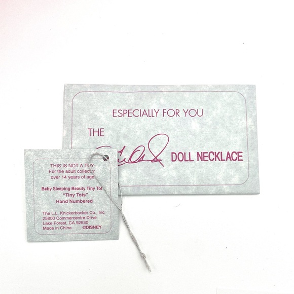 Marie Osmond Tiny Tots Baby Sleeping Beauty W/ COA & Necklace In Original Box. - Picture 6 of 6